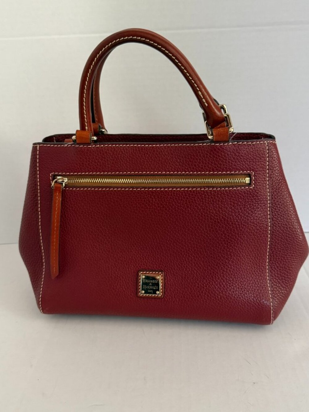Dooney and Bourke Pebble Grain Small Zip Satchel